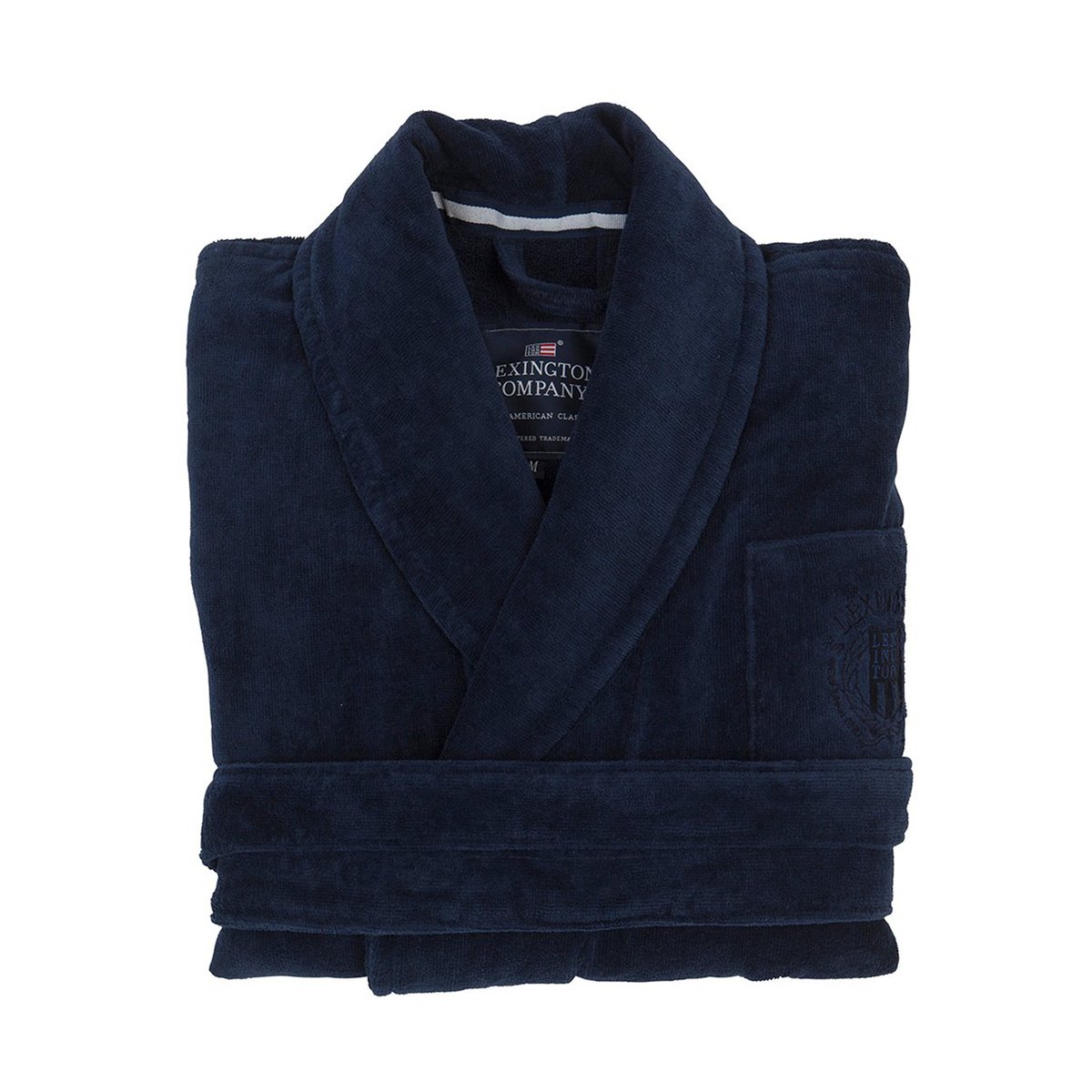 Lexington Hotel Velour ochtendjas L Dress Blue