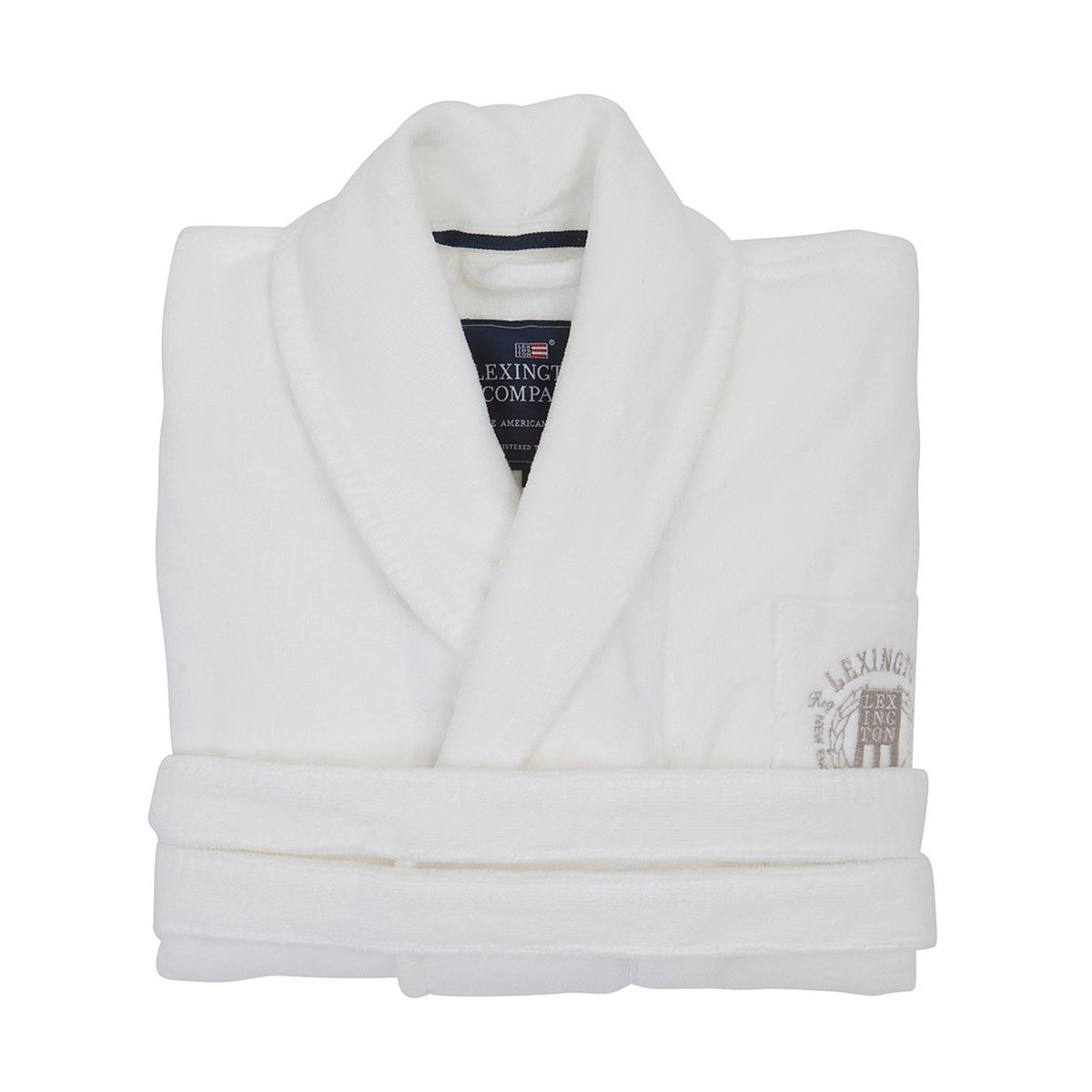 Lexington Hotel Velour ochtendjas L White