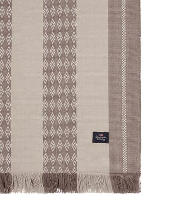 Jacquard Striped tafelloper 50x250 cm - Beige - Lexington