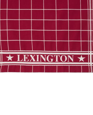 Lexington checked  theedoek 50x70 cm - Rood-wit - Lexington