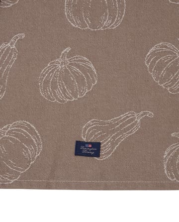 Organic Cotton Jacquard theedoek 50x70 cm - Brown - Lexington