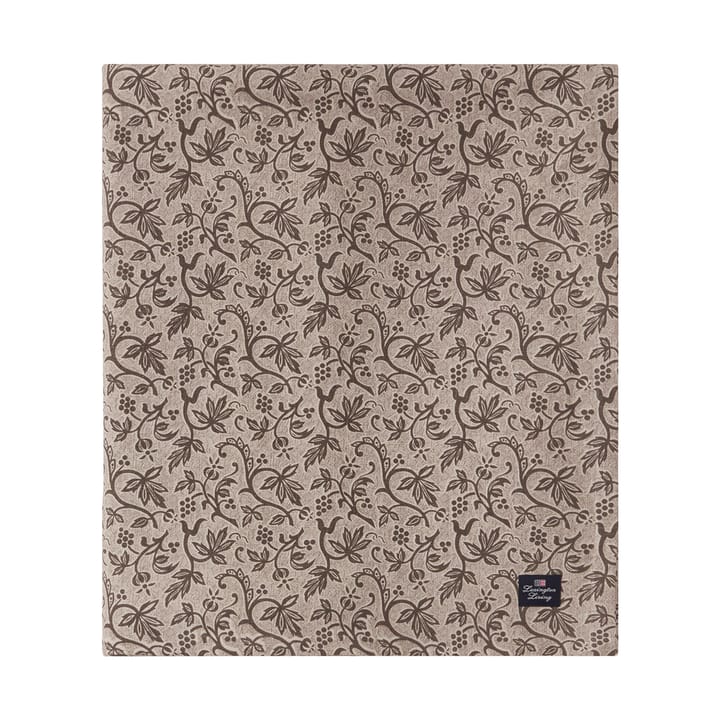 Printed Recycled Cotton tafelkleed 150x250 cm, Light beige Lexington