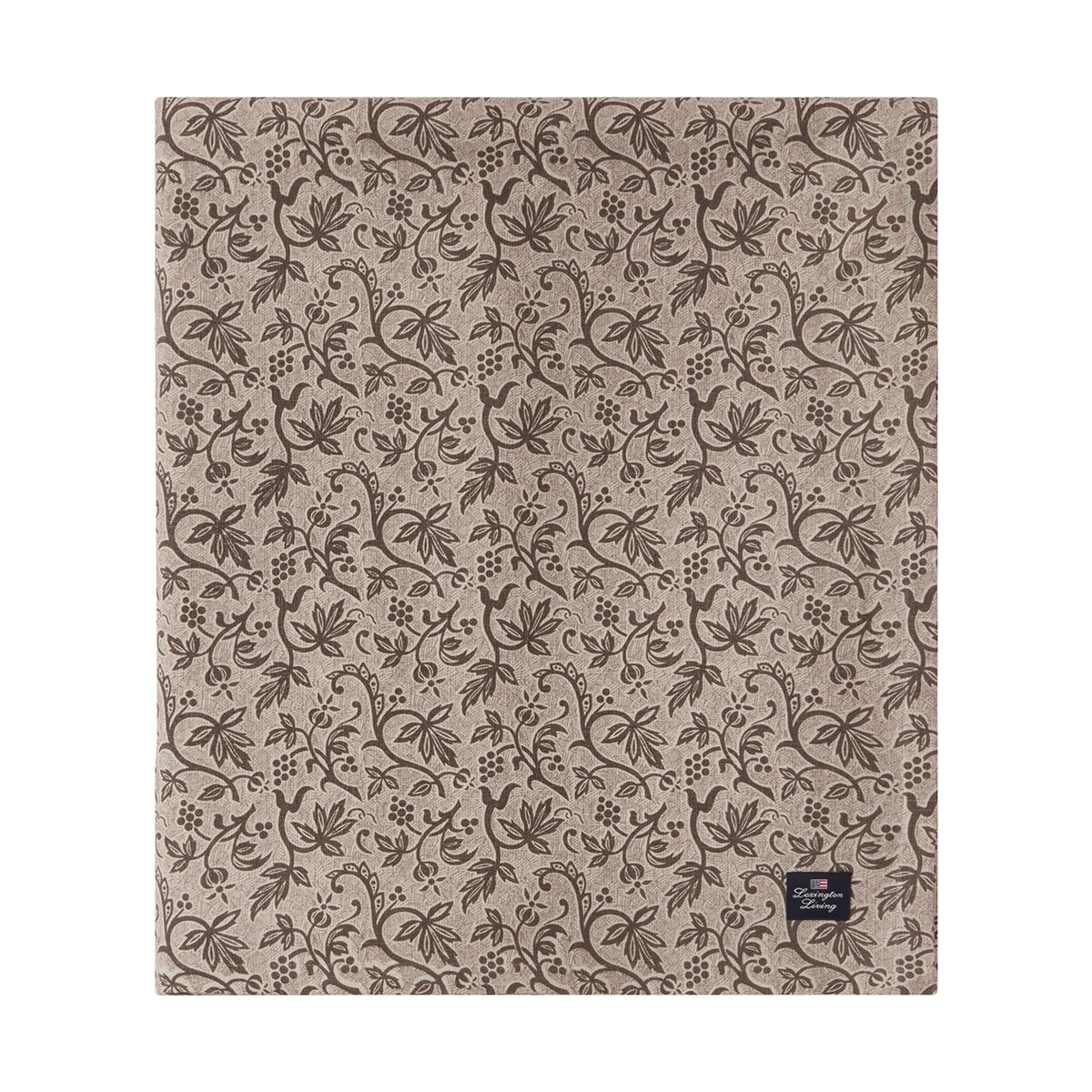 Lexington Printed Recycled Cotton tafelkleed 150x250 cm Light beige