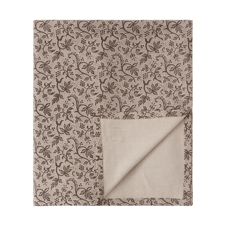 Printed Recycled Cotton tafelkleed 150x250 cm, Light beige Lexington