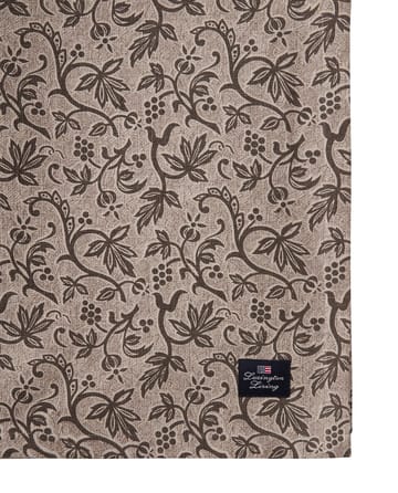 Printed Recycled Cotton tafelkleed 150x250 cm - Light beige - Lexington