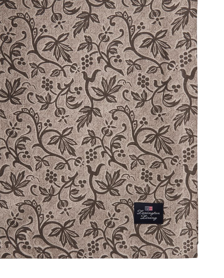 Printed Recycled Cotton tafelkleed 150x250 cm, Light beige Lexington