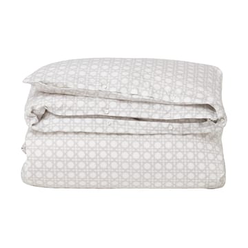 Rattan Printed dekbedovertrek 150x210 cm - White - Lexington