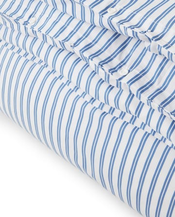 Striped Cotton Poplin dekbedovertrek 150x210 cm - Blauw - Lexington