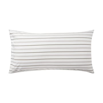 Striped Cotton Poplin kussensloop 50x90 cm - White - Lexington