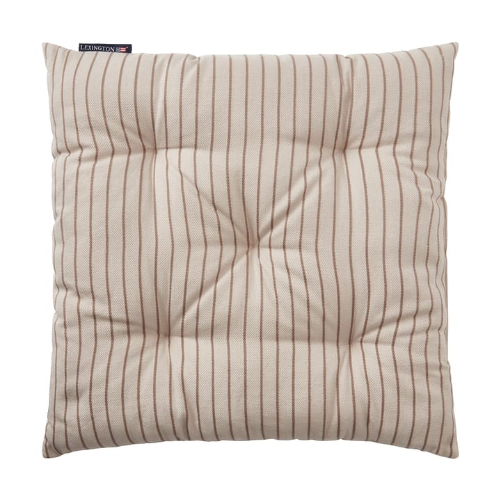 Striped Recycled Cotton zitkussen 40x40 cm, Beige Lexington