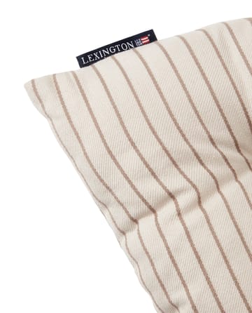 Striped Recycled Cotton zitkussen 40x40 cm - Beige - Lexington