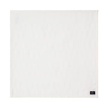 White jacquard cotton servet 50x50 cm - Wit - Lexington