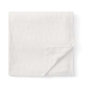 White jacquard cotton tafelkleed 150x250 cm - Wit - Lexington