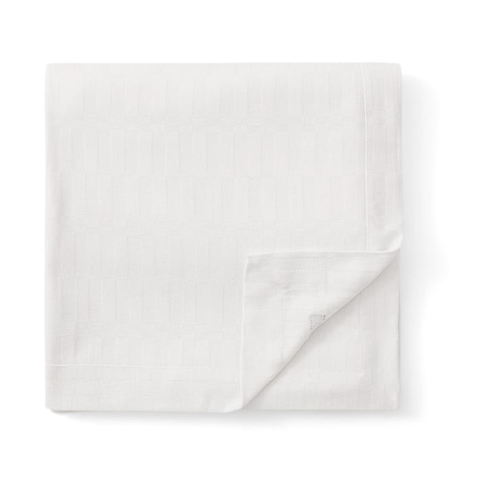 White jacquard cotton tafelkleed 150x250 cm, Wit Lexington