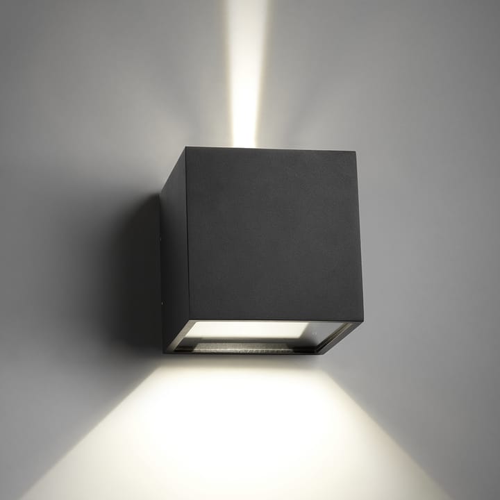 Cube XL Up/Down muurlamp, black, led Light-Point