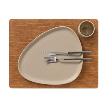 Buffalo placemat keerbaar square 1 St. - zwart-naturel - LIND DNA