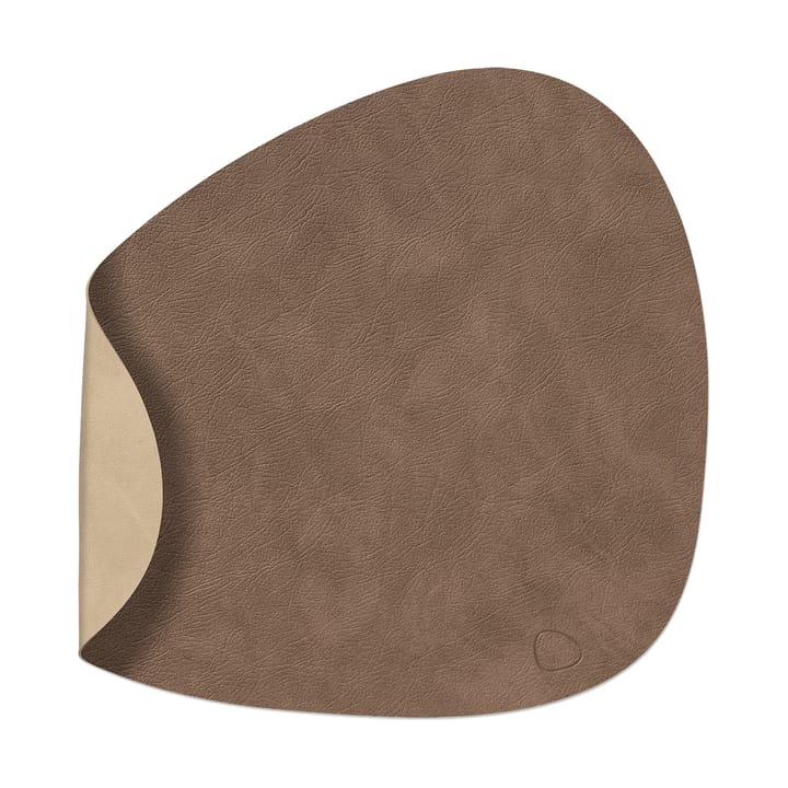 Cloud-Nupo placemat keerbaar curve L 1 St. - Brown-sand - LIND DNA