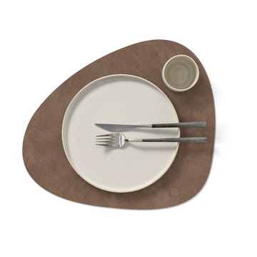 Cloud-Nupo placemat keerbaar curve L 1 St. - Brown-sand - LIND DNA