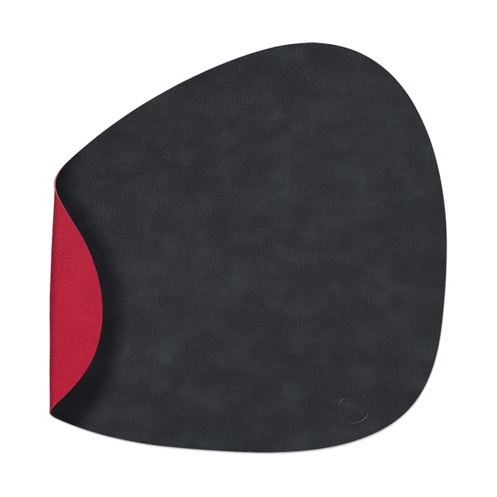 Cloud placemat keerbaar curve L 1 St. - Black-red - LIND DNA