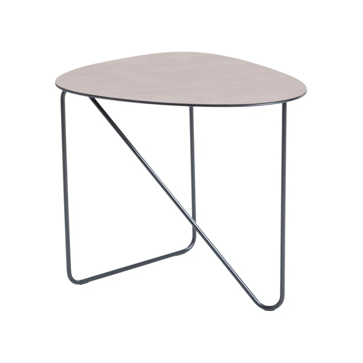 Curve Salontafel - leer warm grey, bull, l - LIND DNA