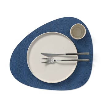 Hippo placemat curve - marineblauw - LIND DNA