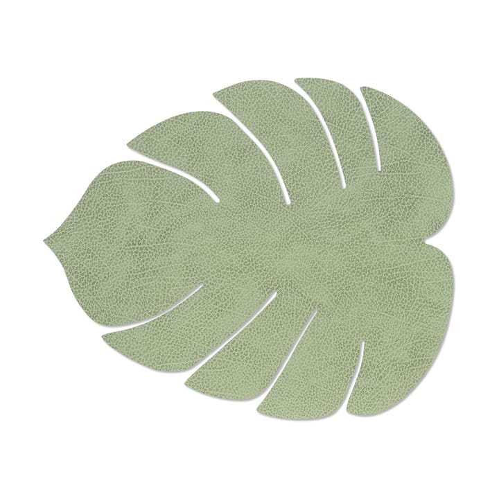 Monstera Leaf Hippo placemat L - Olijfgroen - LIND DNA