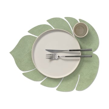 Monstera Leaf Hippo placemat L - Olijfgroen - LIND DNA