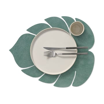 Monstera Leaf Hippo placemat L - Pastelgroen - LIND DNA