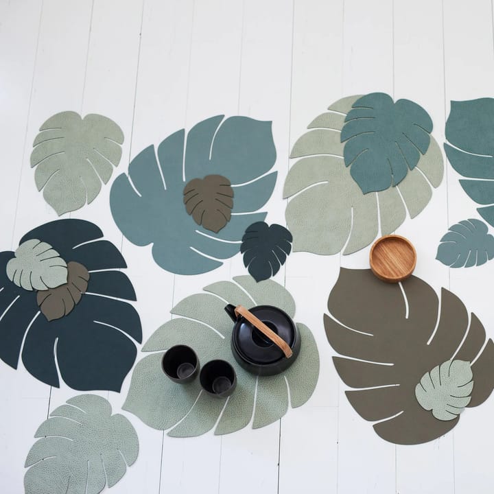 Monstera Leaf Nupo placemat L, Army green LIND DNA