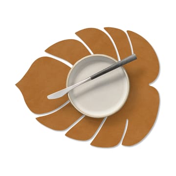 Monstera Leaf Nupo placemat S - Burned curry - LIND DNA