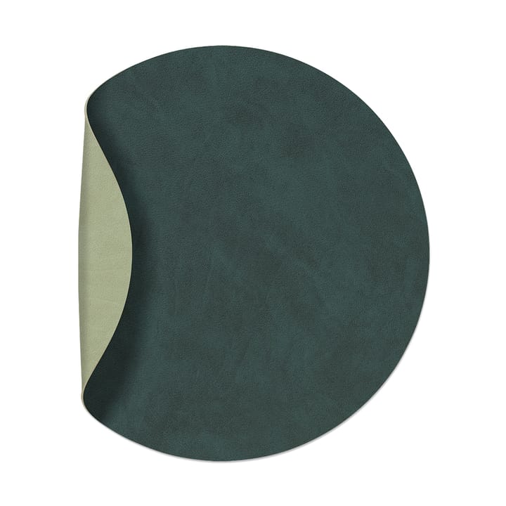 Nupo placemat circle keerbaar M 1 St. - Dark green-olive green - LIND DNA