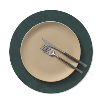 Nupo placemat circle keerbaar M 1 St. - Dark green-olive green - LIND DNA