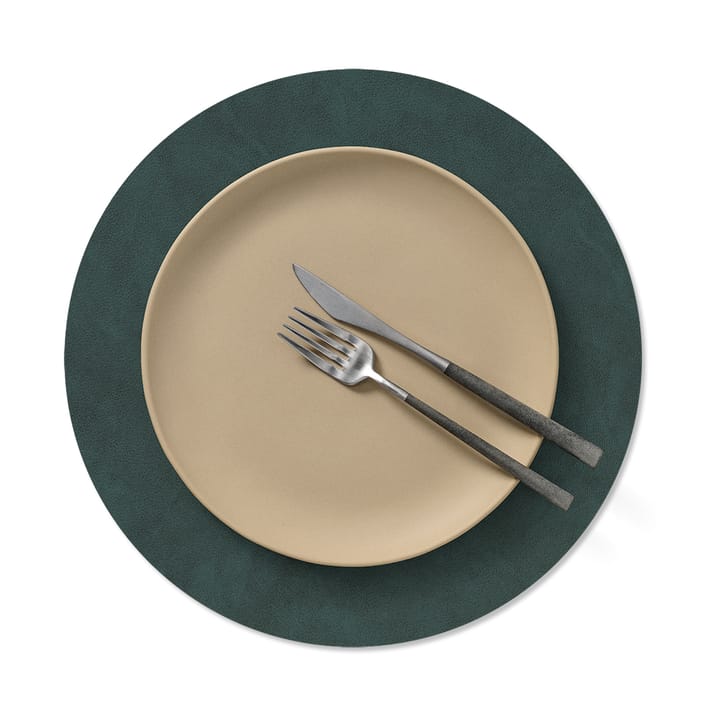 Nupo placemat circle keerbaar M 1 St., Dark green-olive green LIND DNA