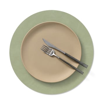 Nupo placemat circle keerbaar M 1 St. - Dark green-olive green - LIND DNA