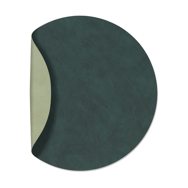 Nupo placemat circle keerbaar XL 1 St. - Dark green-olive green - LIND DNA