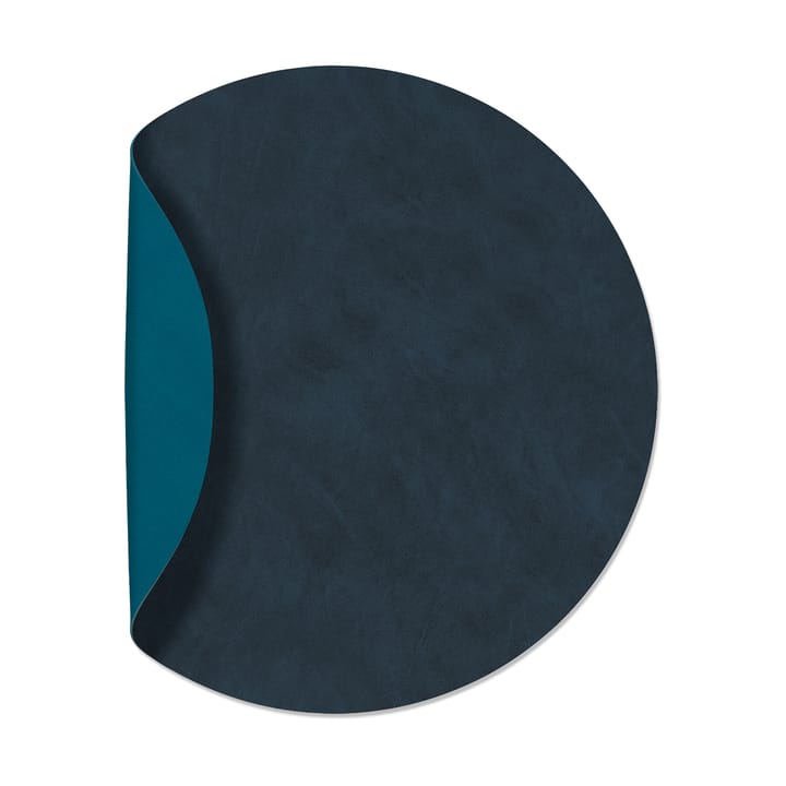 Nupo placemat circle keerbaar XL 1 St. - Midnight blue-petrol - LIND DNA