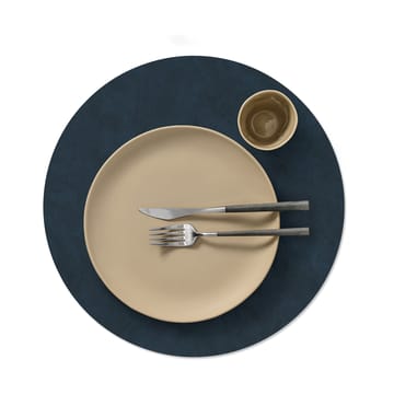 Nupo placemat circle keerbaar XL 1 St. - Midnight blue-petrol - LIND DNA