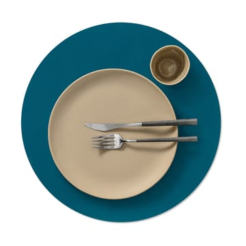 Nupo placemat circle keerbaar XL 1 St. - Midnight blue-petrol - LIND DNA