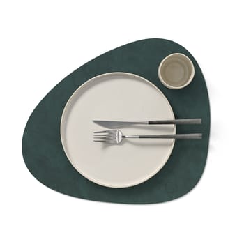 Nupo placemat curve L - donkergroen - LIND DNA