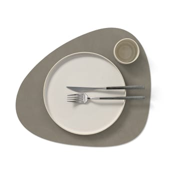 Nupo placemat curve L - Flint grey - LIND DNA