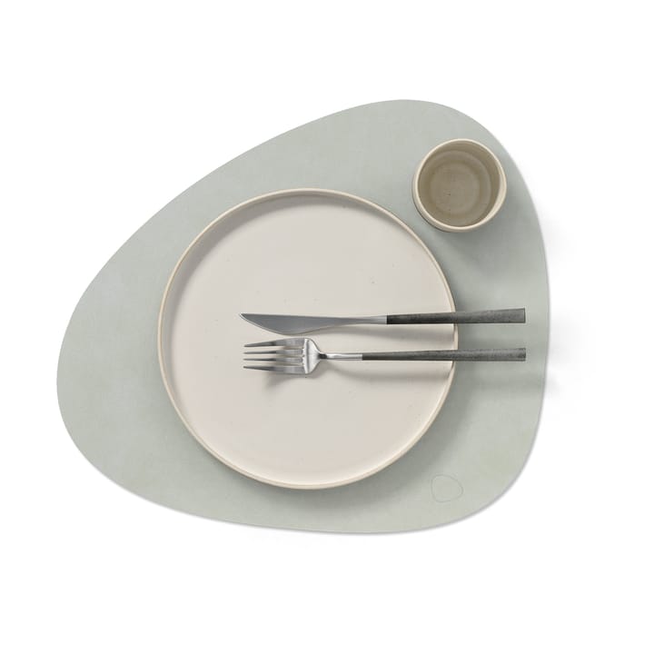 Nupo placemat curve L, metallic (steengrijs) LIND DNA