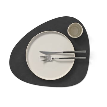 Nupo placemat curve L - zwart - LIND DNA