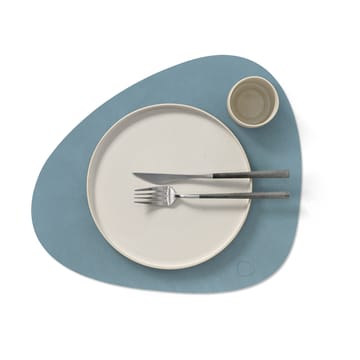 Nupo placemat keerbaar curve L 1 St. - lichtblauw-lichtgrijs - LIND DNA