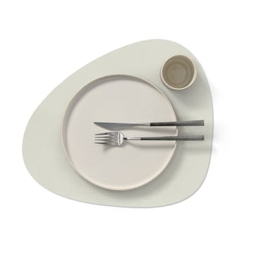 Nupo placemat keerbaar curve L 1 St. - Linen-Flint grey - LIND DNA