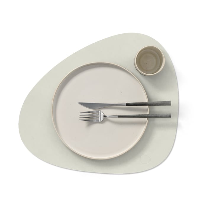 Nupo placemat keerbaar curve L 1 St., Linen-Flint grey LIND DNA