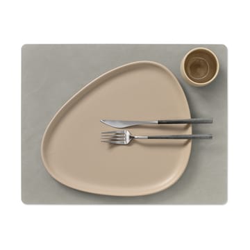 Nupo placemat keerbaar square L 1 St. - antraciet-lichtgrijs - LIND DNA