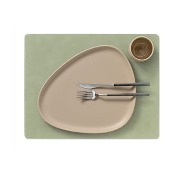 Nupo placemat keerbaar square L 1 St. - Dark green-olive green - LIND DNA