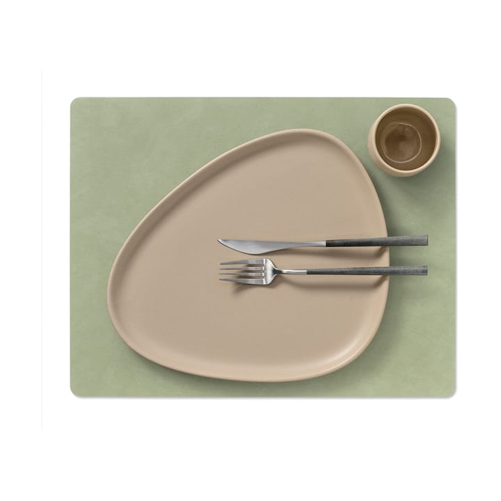 Nupo placemat keerbaar square L 1 St., Dark green-olive green LIND DNA