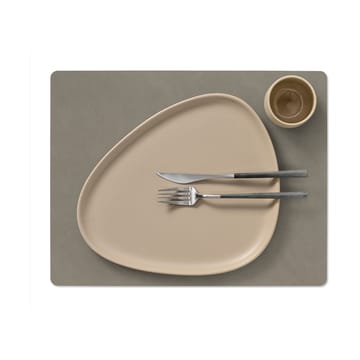 Nupo placemat keerbaar square L 1 St. - Linen-Flint grey - LIND DNA