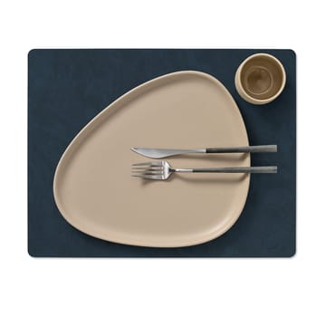 Nupo placemat keerbaar square L 1 St. - Midnight blue-petrol - LIND DNA